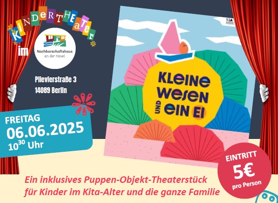 Kindertheater "Kleine Wesen und ein Ei" ab 2,5 Jahre