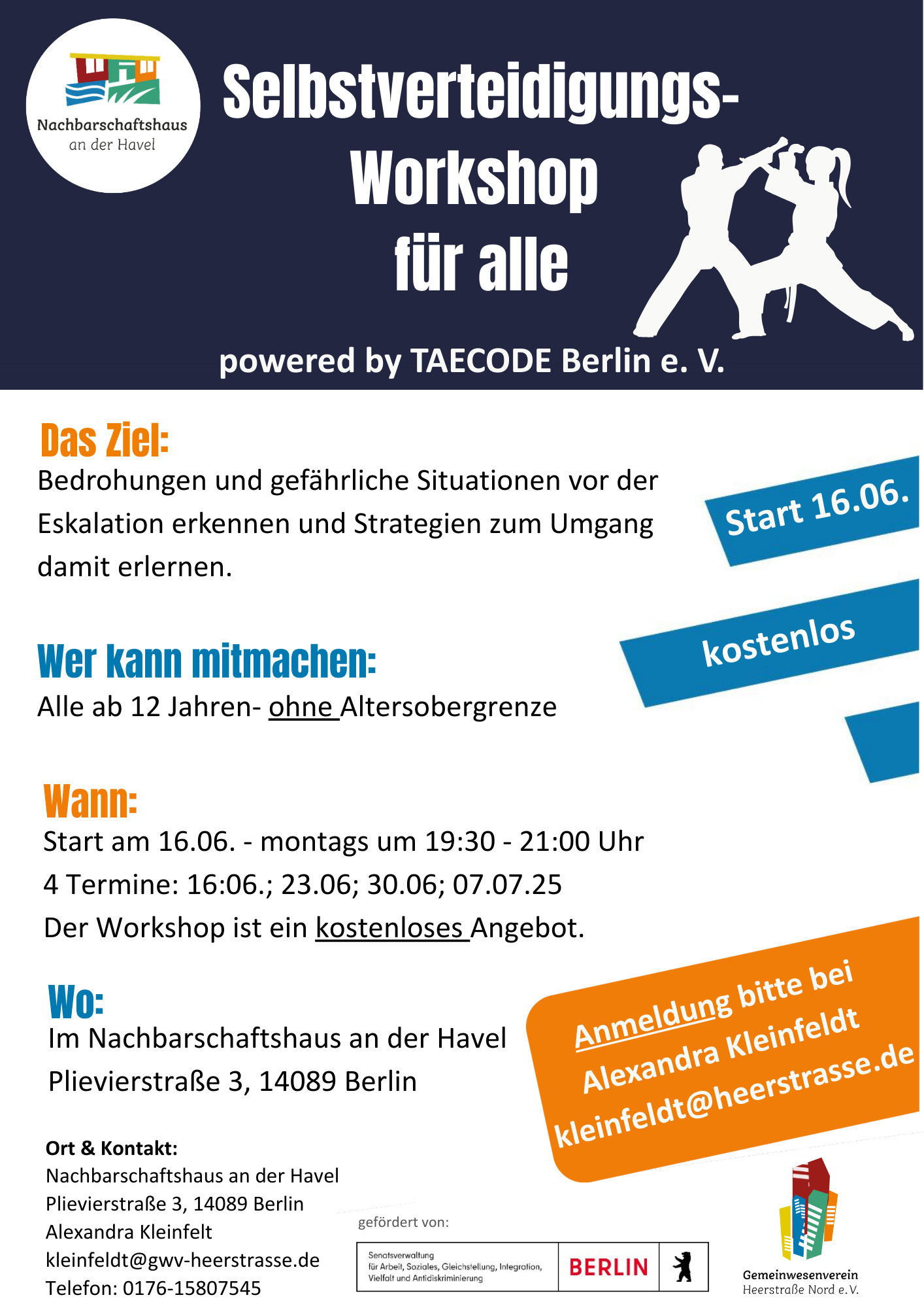 Selbstverteidigungs-Workshop
